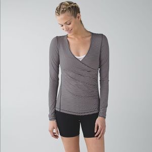 LULULEMON Sunset Salutation Long Sleeve Wrap Top